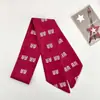 Xi Pu - Pañuelo de seda con lazo largo para el pelo, para mujer, con lazo, tocado, bufanda multifuncional bonita para niña