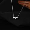 Tiqi Collar de Cubo de Azúcar de Plata de Ley S925 para Mujer Verano Simple Lujo Accesible Diseño de Nicho 2025 Nuevo Versátil para la Clavícula