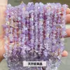 Productos semiacabados de grava de cristal mult material natural, grava irregular con agujero pasante para pulseras, collares, pendientes y accesorios para ensartar cuentas