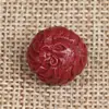 Cuentas Redondas de Arena Dorada Púrpura Cinabrio de Mineral 12 Signos del Zodiaco Pulsera Tejida DIY Hecha a Mano Accesorios de Joyería de Cuerda Roja para Bebé