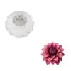 Molde de silicona de rosa tridimensional 3D con hojas, molde para pastel de mousse y pastel de luna de grado alimenticio, vela perfumada DIY