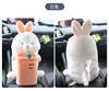 Caja de Pañuelos para Coche Bote de Basura Dos en Uno Creativo Lindo Caja de Papel para Coche Decoración de Coche Suministros para Caja de Reposabrazos