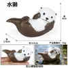 Simulación Mini Gato Perro Modelo de Animal Pequeño Juguete Corgi Perro Chai Pelo Dorado Marioneta Gato Gato sin Pelo Husky Mascota Linda