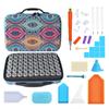 Nuevo Juego de Herramientas para Pintura de Diamantes Bolsa de Almacenamiento Tipo Cartera Patrón 60 Botellas Redondas Embalaje Bolsa de Almacenamiento Modelo de Exportación