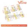 Conector de terminal de encaixe de mola de inserção de prensa a frio ouro/prata 270/315 peças 2,8/4,8/6,3 mm