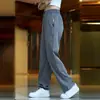 Pantalones Casuales Rectos Antiarrugas para Hombre Talla Grande Primavera Verano 2025, Pantalones de Vestir Sueltos, Pantalones de Hombre de Pierna Ancha, Estilo Delgado de Verano