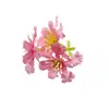 Série Roxa Cabeças de Flores Artificiais Atacado DIY Artesanal Seda Flor Falsa Grampo de Cabelo Acessórios de Cabelo Decoração de Salão de Casamento