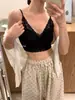Lingerie sexy de renda francesa com decote em V profundo para mulheres com seios pequenos, push-up, sem aro, com top interno, novidade transfronteiriça 1026
