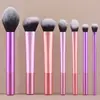 Caixa de conjunto de 8 pincéis de maquiagem de tubo longo transfronteiriça um conjunto pincel para base pincel para pó pincel para blush pincel para sombra produtos de beleza