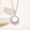 Collar Colgante de Moda Transfronterizo Aliexpress Lujo Ligero con Circonita para Mujer, Cadena para Clavícula de Gama Alta de Nicho Completamente Diamantada, Venta al por Mayor desde el Fabricante