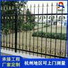 Barandilla protectora anticolisión de hierro forjado personalizada para patio de villa residencial, aislamiento de pared, valla de aluminio, valla de acero roscado