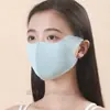 Mascarilla de Protección Solar de Verano para Mujer Mascarilla de Seda de Hielo Protección UV para la Esquina del Ojo Protección Solar Gradiente Mascarilla Sensación de Hielo Alto Valor de Color