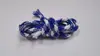 Cuerda redonda de poliéster de 5 mm de grosor envuelta en núcleo, cuerda trenzada de color con textura cruzada, cordón para cordón