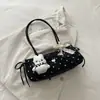 Bolso Único de Lazo Bajo el Brazo para Mujer, Nueva Moda Otoño/Invierno 2026 Bolso de Hombro Versátil de Lunares para el Trabajo y los Viajes