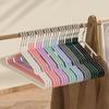 Percha de Plástico Recubierto Engrosada, Sin Costuras y Antideslizante, Adecuada para Uso en Hogar y Dormitorio de Adultos, Doble Propósito para Secar Ropa Húmeda y Seca, Percha Universal