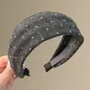 Diadema de Borde Ancho para Otoño e Invierno Estilo Coreano para Mujer Diadema Alta para la Parte Superior de la Cabeza Hace que la Cara Parezca Más Pequeña Sensación de Alta Calidad Pinza para el Cabello Accesorios para el Cabello Antideslizante Pinza para el Cabello Goma para el Cabello