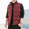 Nueva chaqueta exterior de plumón para otoño e invierno, chaleco chaqueta chaleco para hombre, talla grande de invierno, chaqueta chaleco cálida sin mangas