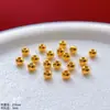 Acessórios Banhados a Ouro Prata Método Antigo S925 Cinzel Gravado Guirlanda de Cânhamo Lanterna de Contas de Oito Costelas Contas a Granel Corda para Pulseira DIY
