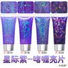 Serie Láser Transfronteriza Gel Polvo Fino Estrella de Cinco Puntas Gel de Lentejuelas Mixtas Polvo de Alto Brillo Maquillaje Cuerpo Sombra de Ojos