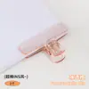 Clipe de gelatina acrílico transparente altamente atraente para documentos de escritório e recibos, clipe de cauda longa, clipe de vedação para lanches DIY