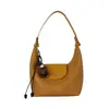 Bolso Croissant Textura Tejida de Nicho Retro Versátil para el Viaje Diario Bolso de Hombro Cruzado 2026 Otoño Elegante Moderno Bolso de Mano