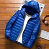 Chaqueta Ligera de Algodón con Relleno de Algodón Corta para Hombre 2023 Otoño e Invierno Nueva Moda Coreana Cuello Elegante Juventud Chaqueta Ultradelgada