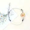 Popular Comercio Exterior Transfronterizo Amazon Flores Secas Naturales Flores Reales Flor de Cerezo Narciso Pulsera Piedra del Tiempo Estilo Cuerda de Milán