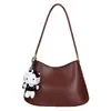 Bolso de Hombro Estilo Nuevo, Bolso de Hombro Retro Sencillo para Mujer, Color Sólido, Bolso Exquisito tipo Commuter para Debajo del Brazo, Gran Capacidad, Bolso Estilo Perezoso