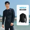 Traje de neopreno para hombre Traje de surf Dividido Secado rápido Protección solar Traje para medusas Manga larga Pantalones Traje de baño ajustado Traje con cremallera