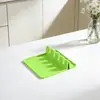 Soporte de silicona trapezoidal para espátula y cuchara, de alta venta transfronteriza, estante de almacenamiento para encimera de cocina, no requiere instalación, portapalillos con drenaje de agua para uso en limpieza