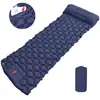 Colchoneta Inflable Auto-Inflable para Acampar al Aire Libre con Bomba de Pie, TPU con Forma de Diamante y Almohada para Esterilla de Dormir de Tienda de Campaña