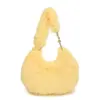 Bolso de Felpa de Gama Alta para Mujer 2025 Nuevo de Moda Versátil Bolso de Mano Bolso de Felpa para la Axila Bolso de Hombro Único Tipo Dumpling