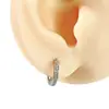 Pendientes de Cobre con Circonita en Forma de Anillo de Espiga de Trigo Hebilla de Oreja Pinza de Oreja para Mujer Lujo Accesible Estilo Ins Pendientes Accesorios de Joyería