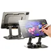 Soporte Giratorio de Tableta 360 grados para Escritorio Adecuado para iPad Comer Pollo Especial Metal Aleación de Aluminio Soporte para Teléfono Móvil Portátil