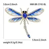 Broche Libélula com Gotejamento de Óleo e Strass Mais Vendido Transfronteiriço, Lapela Pequena para Jaquetas de Terno, Alfinete de Acessório de Moda
