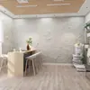 Papel de Parede 3D Cinza Cimento Imitação de Partículas Microcimento Murais Restaurante Balcão de Bar Parede de Fundo para Celebridades da Internet Relevo Papel de Parede Tridimensional