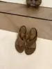 Primer Encuentro con las Chanclas de Ante Marrón Estilo Retro con Tacón Alto para Mujer, Adecuadas para Uso en Exteriores, Nuevo Modelo 2026 para Vacaciones de Verano