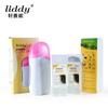 Kit de cera depilatoria transfronteriza de cuatro piezas, kit de depilación en roll-on, máquina de cera depilatoria con rodillo transparente