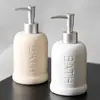 Botella de Cerámica para Loción de Baño de Hotel Botella de Recarga Botella con Dispensador Shampoo Gel de Ducha Gel Antibacterial para Manos Botella de Acondicionador Botella Vacía