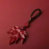 Chaveiro de cinábrio cru, cinábrio dourado-púrpura de alto teor, pingente de ano do zodíaco, acessório de bolsa, joia de presente, atacado e dropshipping