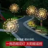 Fios de luzes de fogos de artifício movidos a energia solar para pátio externo, jardim, gramado, luzes de dente-de-leão, decoração de ambiente, atacado da fábrica de luzes