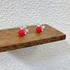 [Colección 3] Pendientes de aguja de plata 925, pendientes de temperamento de perla de ópalo, pendientes al por mayor en vivo, pendientes, pendientes