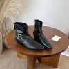 Primer Encuentro: Botines Retro Cuadrados de Temporada Británicos para Mujer, Nueva Colección Otoño 2026, Botines Nude Adelgazantes con Cremallera Trasera y Hebilla