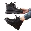 Botas de neve quentes, com sola grossa e forradas de fleece, botas curtas para mulheres, nova coleção outono/inverno 2026, botas Martin versáteis, botas de algodão e sapatos confortáveis para mães