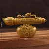 Caneta Grande de Liga para Riqueza, Caneta de Mesa Criativa para Escritório, Ornamento de Artesanato em Metal, Caneta Lingote para Progresso Contínuo