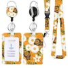 Serie de Mariposas de Aleación de Zinc Redonda Hebilla Fácil de Tirar Estampado por Transferencia Térmica de Poliéster Lanyard para Teléfono Juego de Tarjetas de Certificado