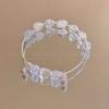 Nova pulseira de vidro doce de borboleta Mori feminina ins nicho pulseira de amigas contas florais de rachadura de gelo atacado