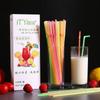 Pajita desechable empaque individual pajita larga para niños individual puerpera plástico flexible leche de soya bebida café