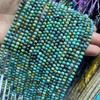 Pequenas contas 4mm grau uma turquesa natural Mimi pequenas contas brilhantes finas redondas contas mini contas