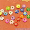 Suporte de flor de lótus antigo retenção de cor liga antiga suporte de gota de óleo espaçador acessórios brincos pulseira materiais de joias atacado